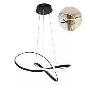 Lustre Luminária 3 em 1 Moderno Orgon Pendente Arco Led Perfil Infinito Iluminação Luxo Sala de Jantar Ambiente Residencial Quarto Comercial Recepção