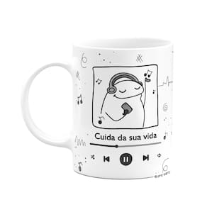 Caneca Divertida Flork Music - Cuida da sua vida