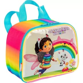Lancheira Térmica Gabby Fadas Escolar Infantil Sestini