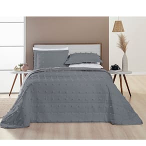 Colcha Casal 3 Peças Cobre Leito Micropercal 300 Fios Popy