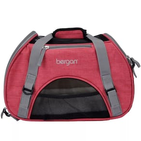 Bolsa De Transporte Bergan Comfort Carrier Mala de Viagem Avião Para Cães e Gatos Grande- Rosa
