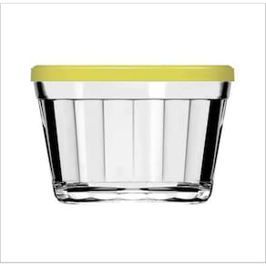 Pote De Vidro Pote Tampa 350Ml Freezer Microondas Forno 06