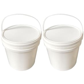 Baldes Plasticos De 10L Com Tampa Lacre 2 Pçs