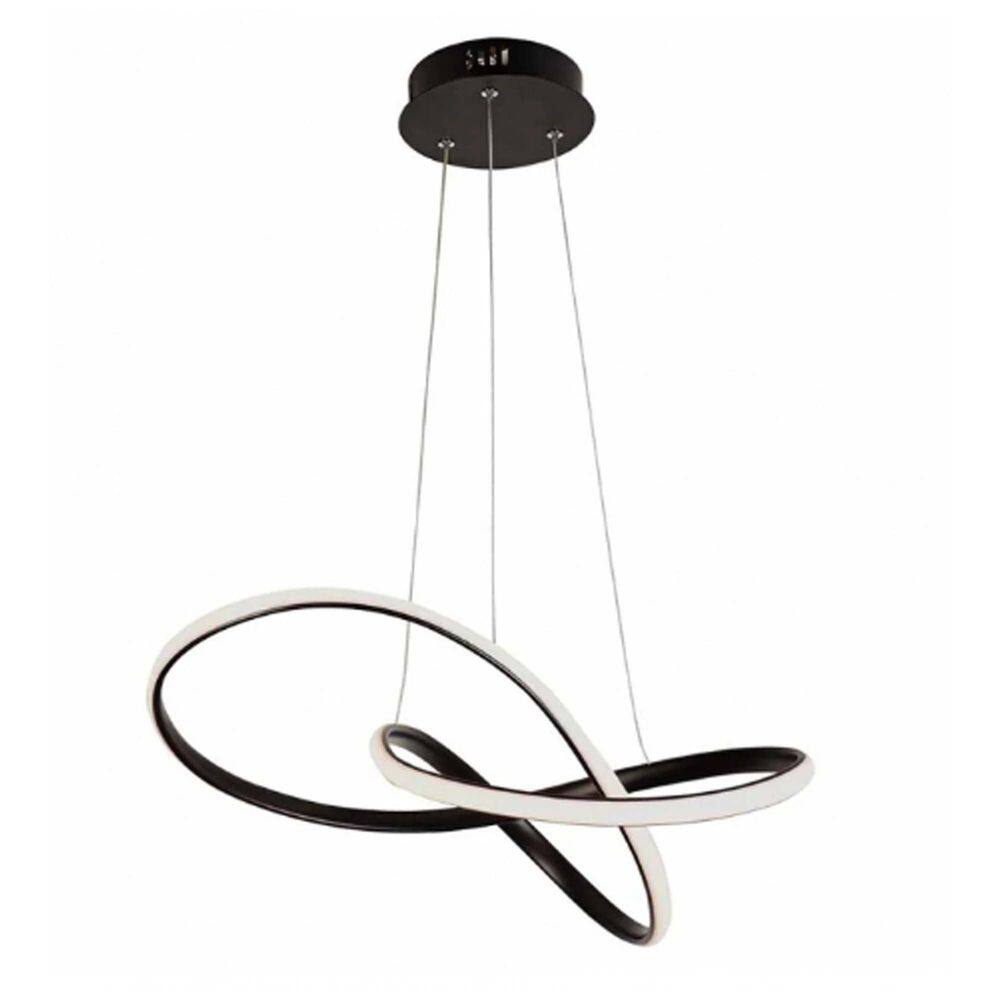 Lustre Luminária 3 em 1 Orgon Pendente Iluminação Arco Led Perfil Sala de Jantar Infinito Comercial Recepção Moderno Luxo Quarto Ambiente Residencial