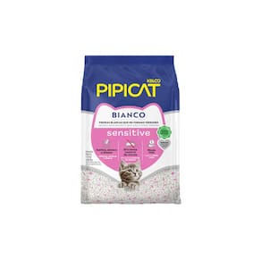 Areia Sanitária Gatos Pipicat Bianco Sensitive 1,8 kg