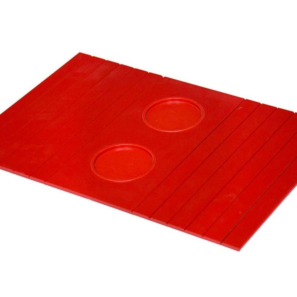 Esteirinha Bandeja Porta Copos Braço Sofá Vermelho