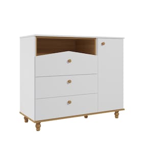 Cômoda Retro Permobili Casinha Mimo com porta 03 gavetas MDF