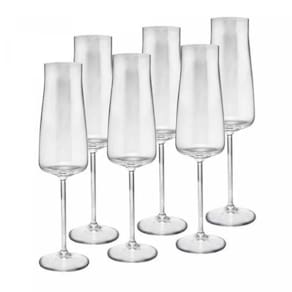 Taça de Champanhe C/6 Cristal Ecologico Alex 210ml Wolff