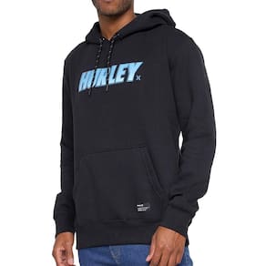 Moletom Hurley Canguru Fastlane PE Masculino Preto