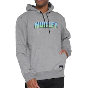 Moletom Hurley Canguru Fastlane PE Masculino Mescla Grafite