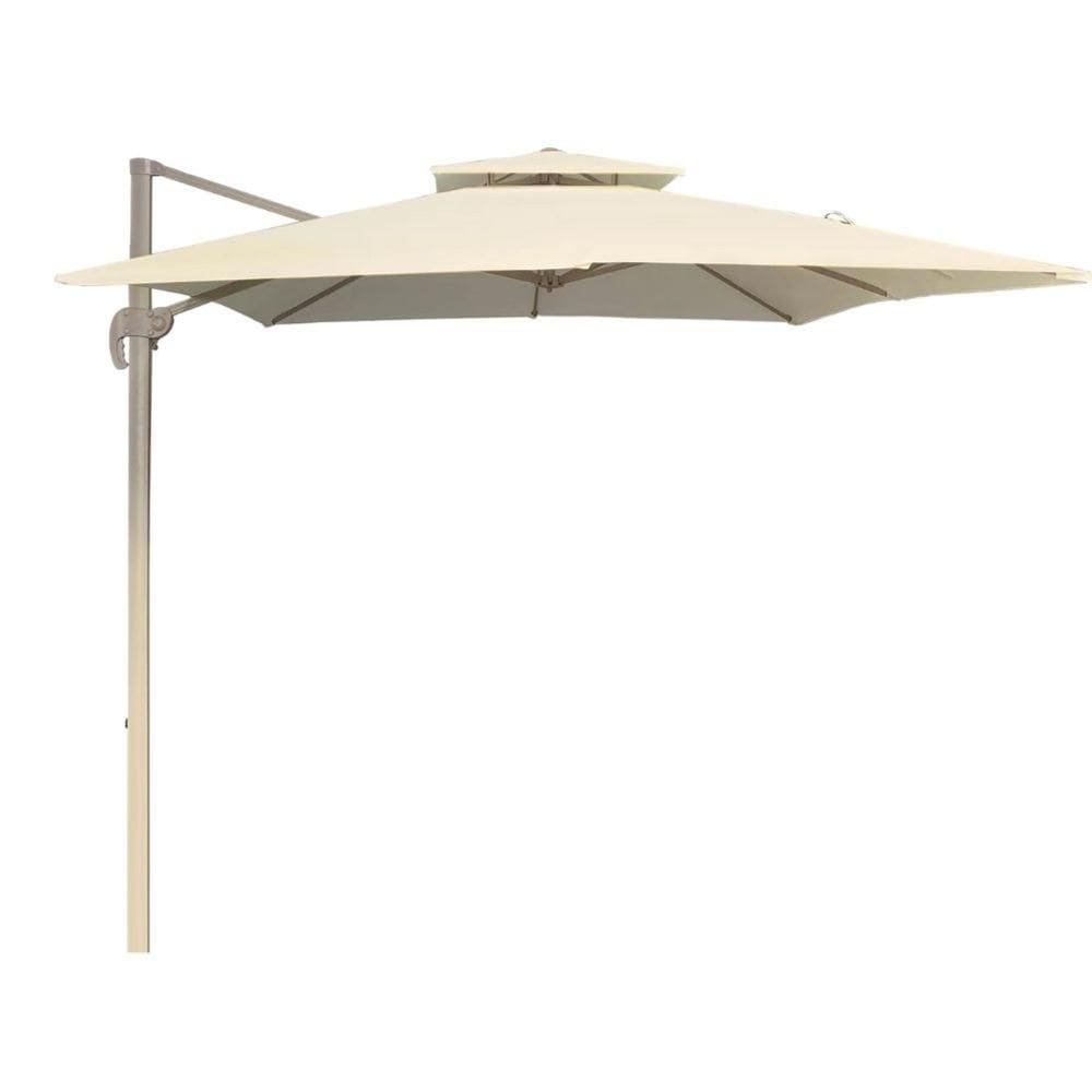 Ombrelone Lateral Trancoso Tulum Fratini 300 cm (largura) sem Base em Alumínio Fendi Capa Poliéster