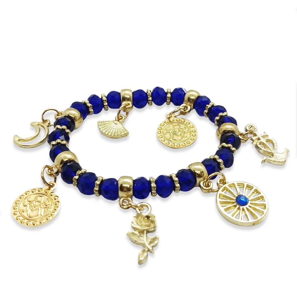 Pulseira Feminina Santa Sara Azul Padroeira Cigana Ajustável