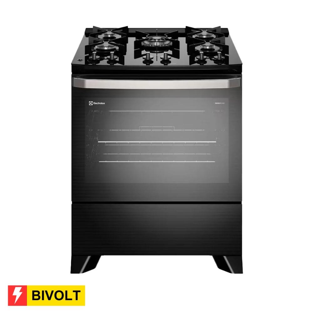 REEMBALADO: Fogão Electrolux 5 bocas Experience FE5GP Bivolt - Preto
