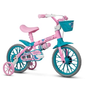Bicicleta Aro 12 Charm Criança Bike Rosa Cestinha Infantil