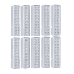 Kit 10 Luminária Luz Emergência Lea 30 Leds Intelbras Bivolt