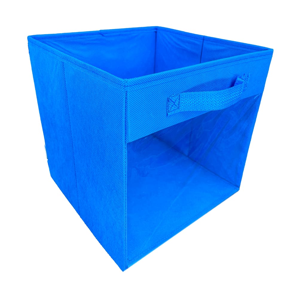 Caixa Organizadora de Brinquedos Closet Armário Com Visor Transparente e Alça