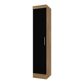 Guarda Roupa Modulado 1 Porta 3 Prateleiras Joker Boreal/preto- M. A