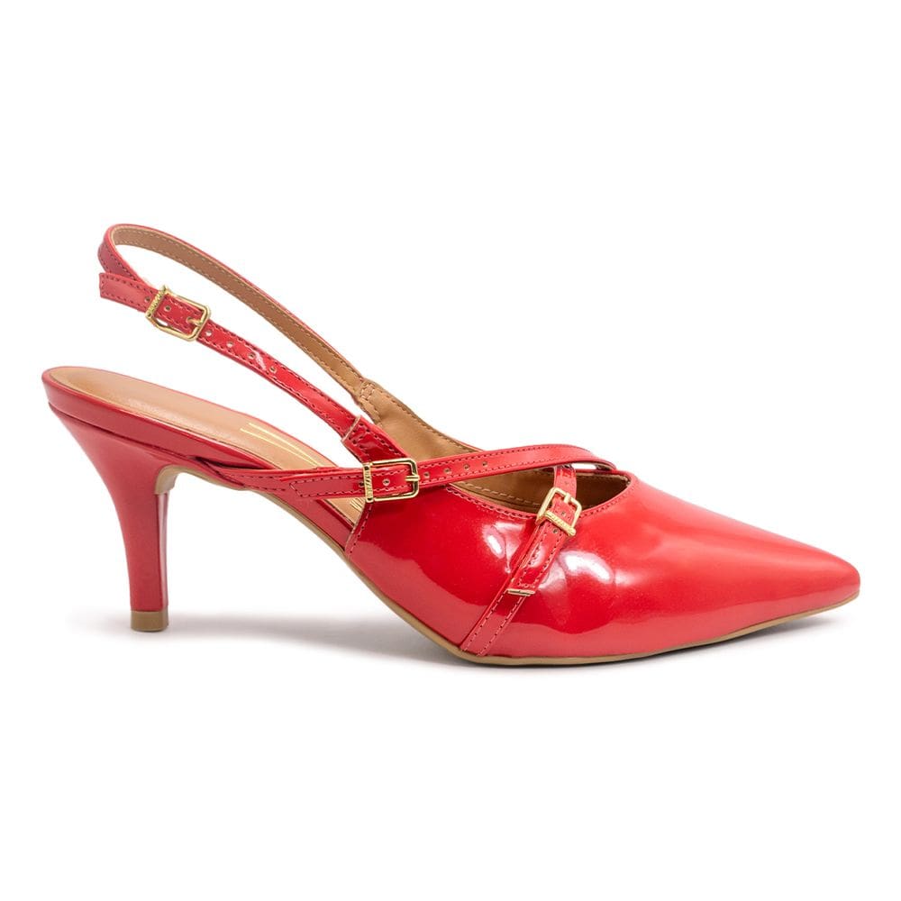 Sandália Vizzano Feminina Slingback Tiras Salto Fino 1185.1124
