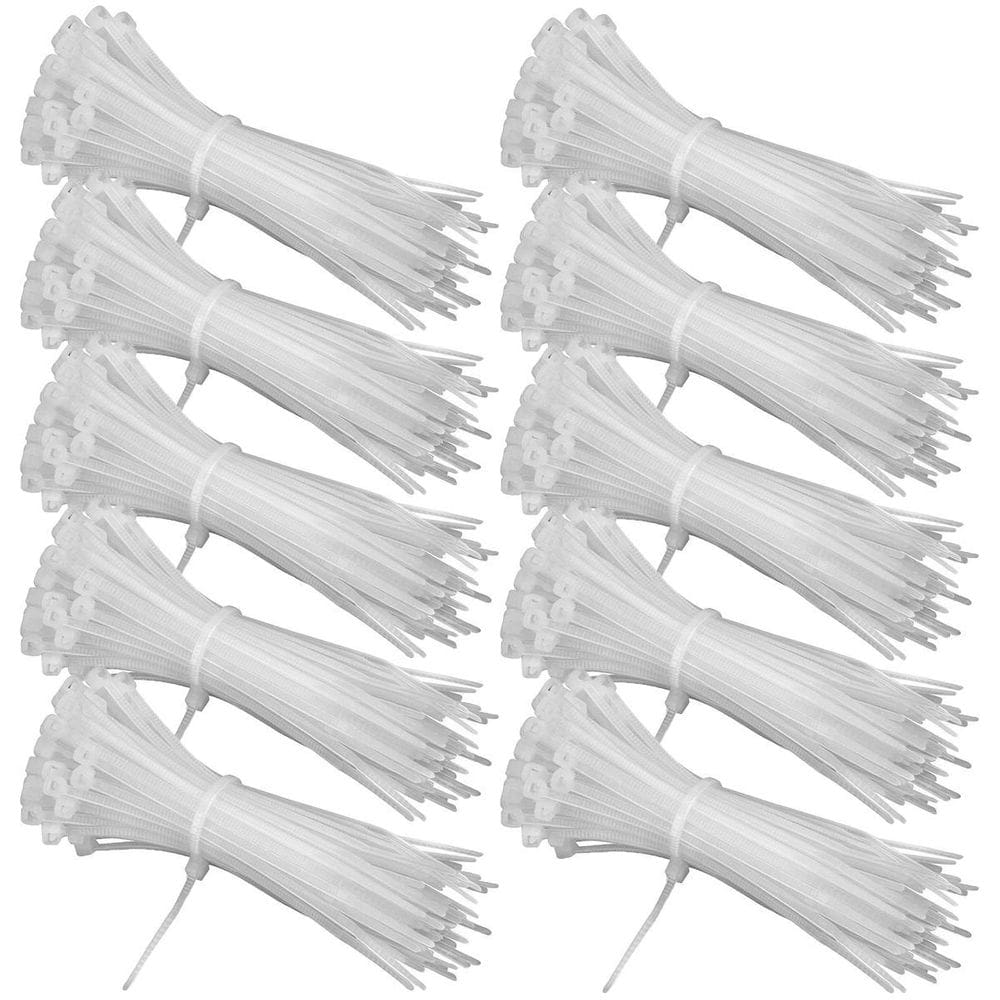 Abraçadeira Nylon Enforca Gato 2,5X100Mm Branco Com 1000 Un