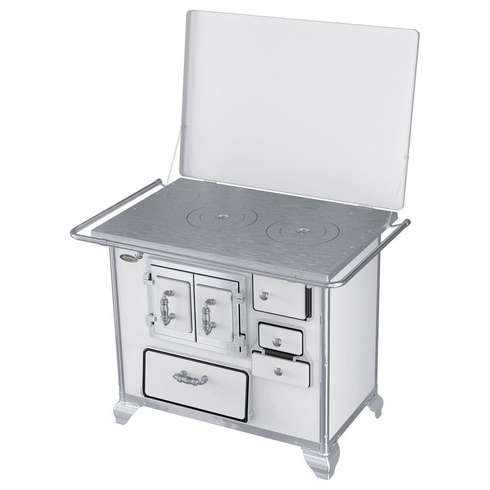 Fogão a Lenha N2 Gabinete Porta Dupla L/e Branco