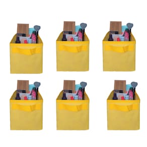 Kit 6 Caixas Organizadora Colorida Multiuso Armário Closet Escritório