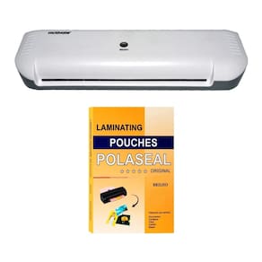 Kit Plastificadora Laminadora 220v e Polaseal A4 0,03 100und