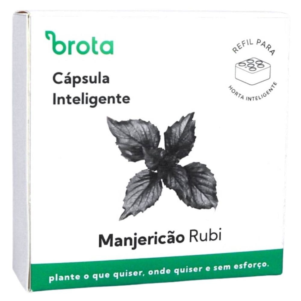 Cápsula Reposição Horta Inteligente (Manjericão Rubi) BROTA