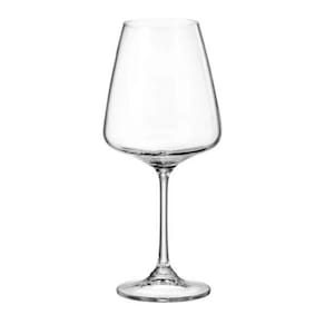 Jogo De Taças Para Vinho Tinto Em Cristal Corvus Com 6 Peças 750ml Bohemia