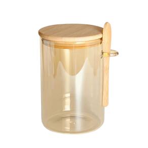 Porta Mantimentos Em Vidro Borossilicato Âmbar Dynasty 500ml