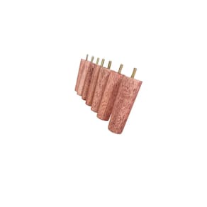 Pes Cama Box Madeirado Eucalipto 12 cm de Altura  Kit com 7 Unidades
