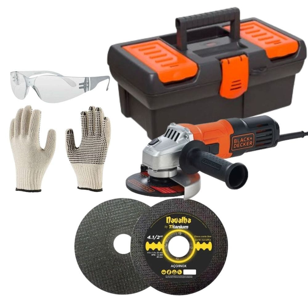 Kit Completo De Ferramentas Com 5 Itens Black & Decker E Titanium