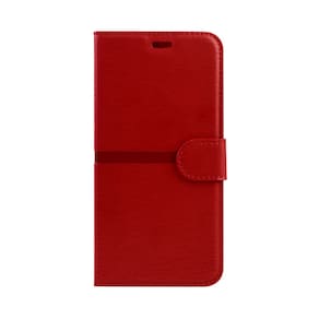 Case Capinha Flip Carteira Vermelho Para Moto Edge 50 Fusion Xt2429 6.7