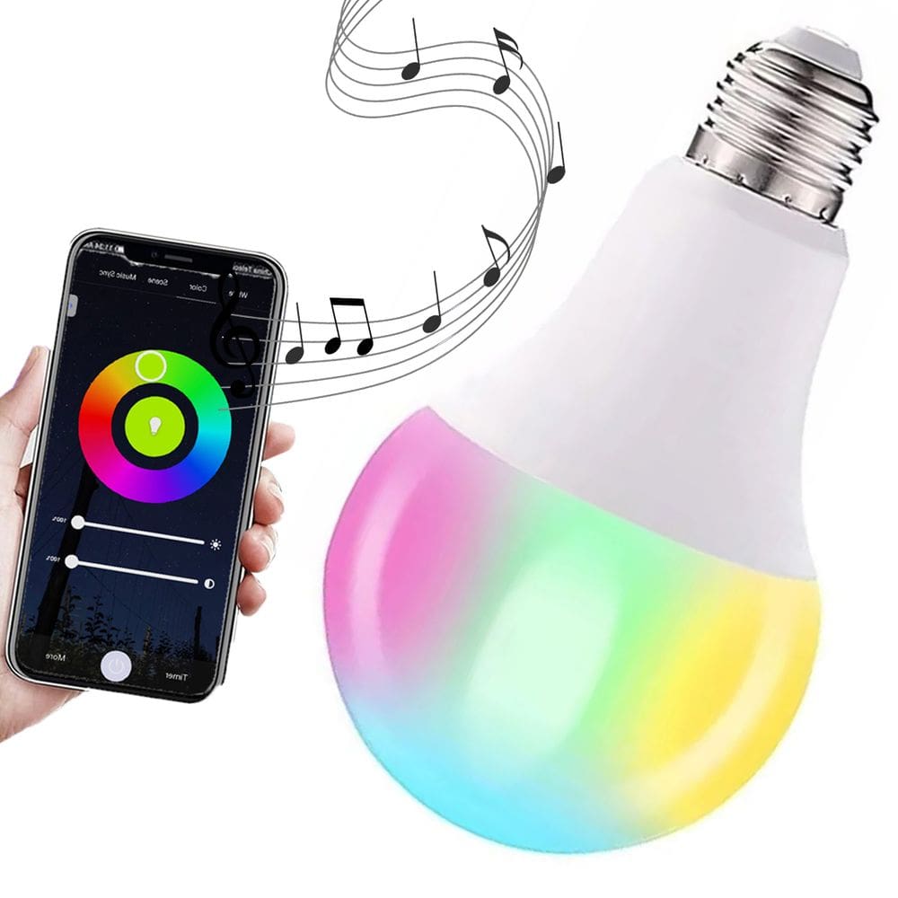Lampada Led Smart Inteligente App Celular Wifi RGB Ajustavel 10w Iluminaçao Dimerizaçao Decoraçao
