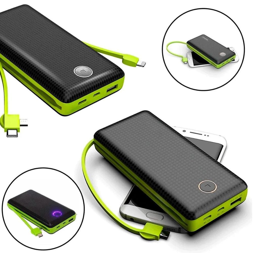 Power Bank 20000Mah Múltiplas Saídas Celular Rápido