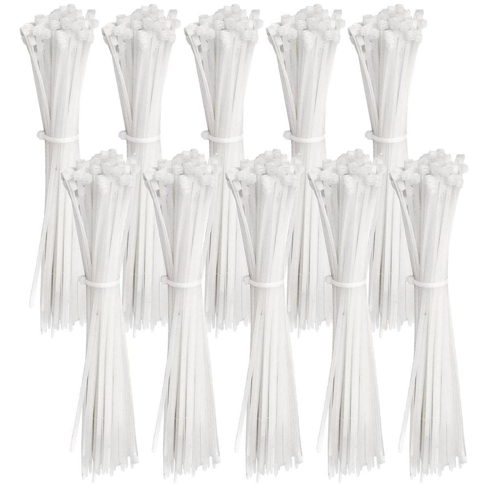 Abraçadeira Nylon Enforca Gato 3,6X250Mm Branco Com 1000 Un