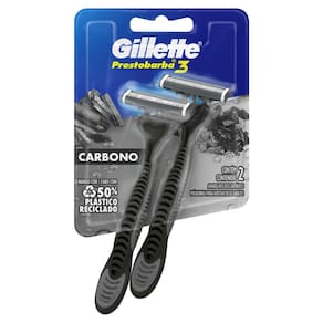 Aparelho Gillette Prestobarba 3 Carbono com 2 Unidades