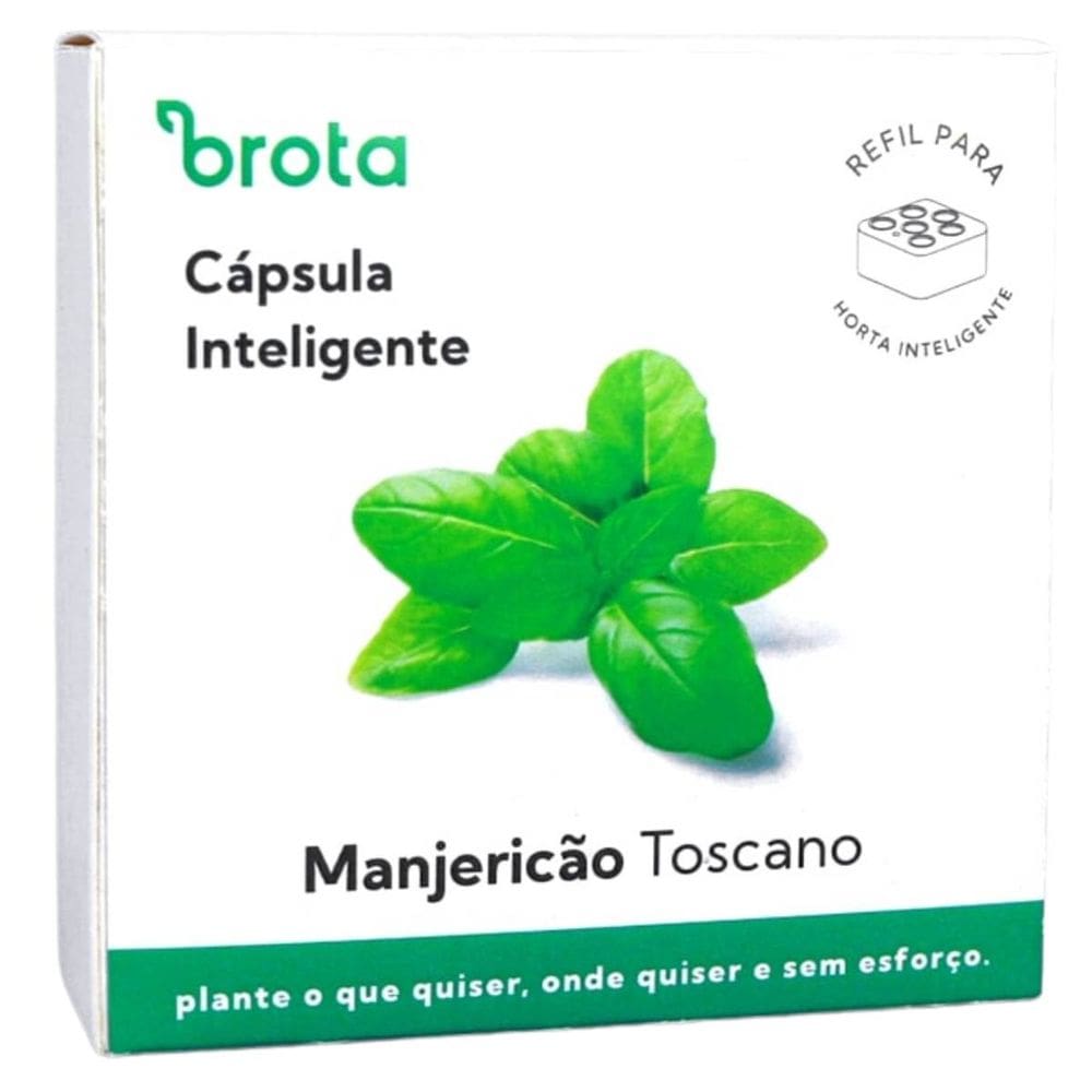 Cápsula Reposição Horta Inteligente (Manjericão Tosc.) BROTA