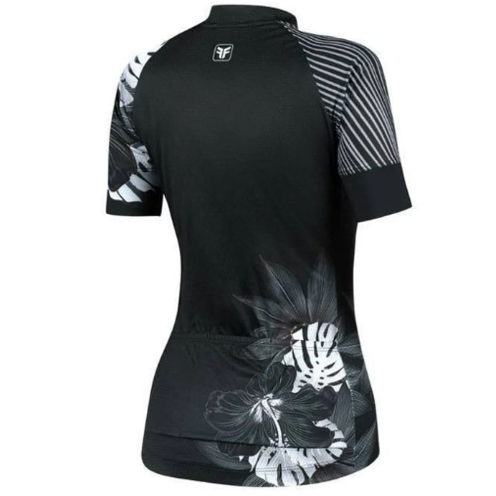 Camisa Feminina Free Force Sport Hibis Preto/Cinza G