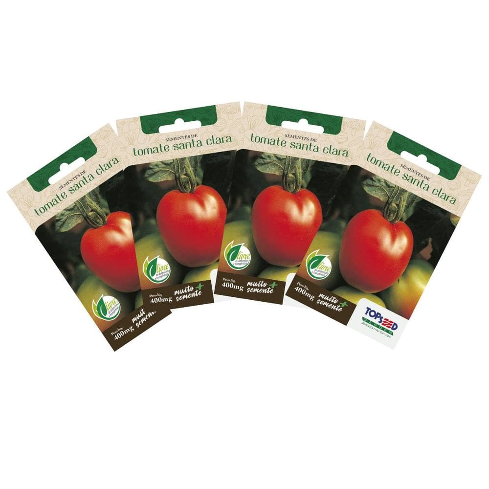 4X Sementes de Tomate Santa Clara TOPSEED