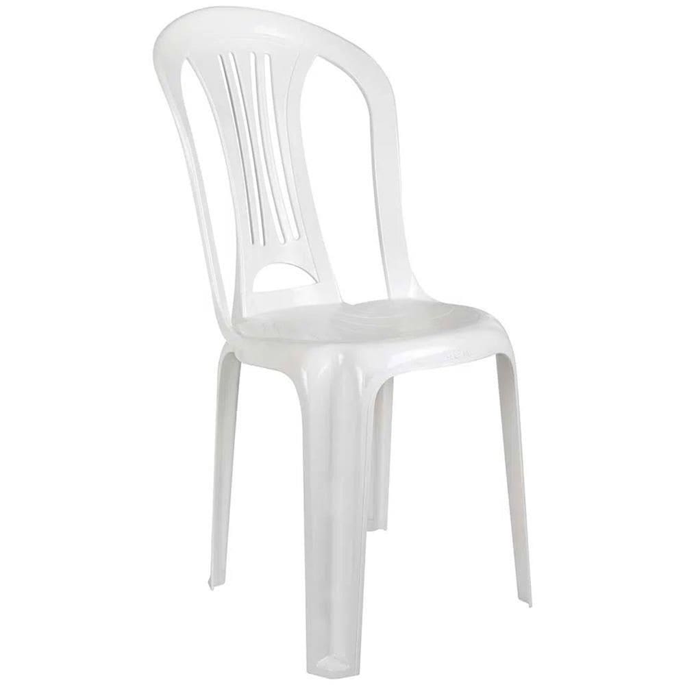 Cadeira Bistrô em Plástico Branco 15151103 MOR