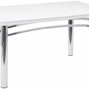 Mesa para Sala de Jantar Adriana Branco/Cromado