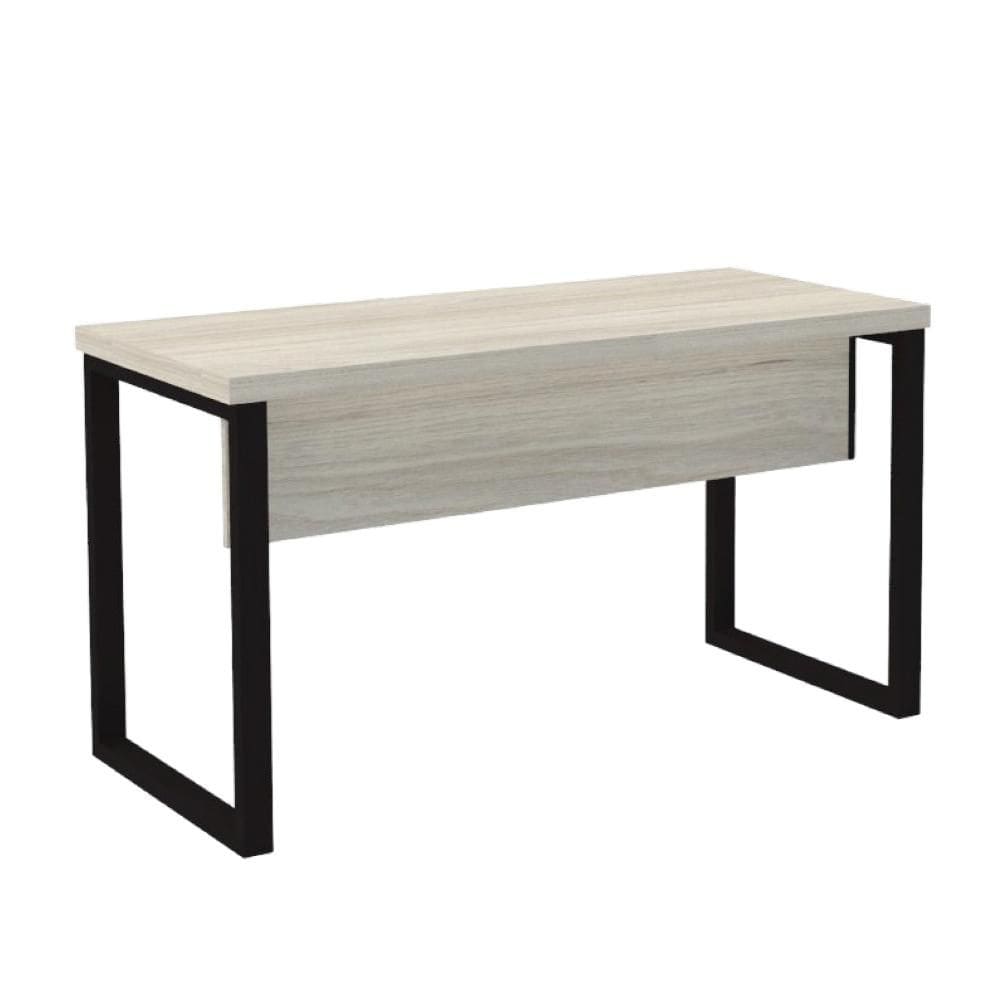 Mesa Secretaria Pe40 150X60 Pe Tubular Nogueira/Preto Pandin