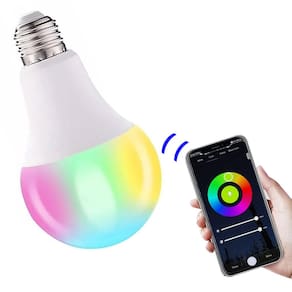 Lampada Led Smart Inteligente Wifi App Celular Cor RGB 10W Ajustavel Dimerizaçao Iluminaçao Decoraçao