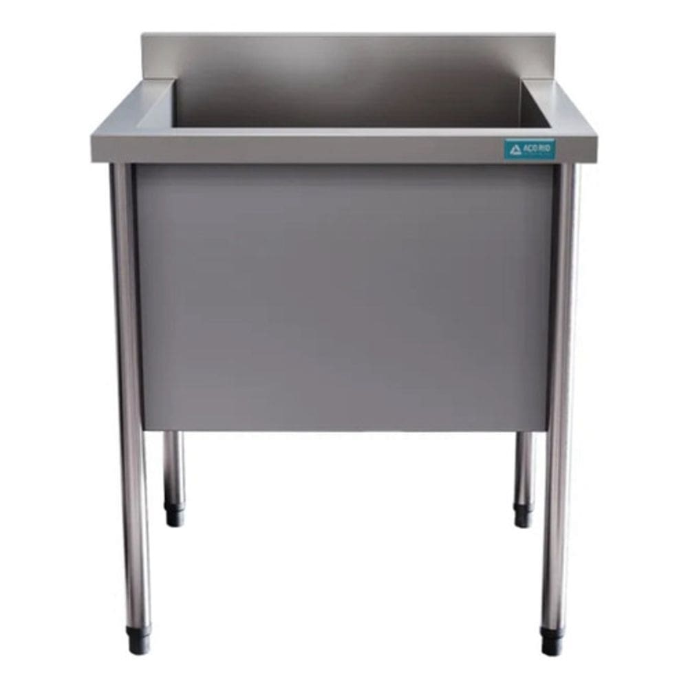 Tanque Industrial Em Aço Inox 60x60x85 Aço Rio