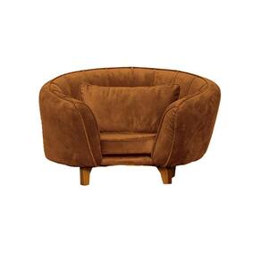 Poltrona Cama Caminha Pet Baby Laddi Veludo Terracota Dvinn Terracota