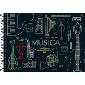Caderno Pequeno de Música Espiral Capa Dura 80 Folhas Tilibra