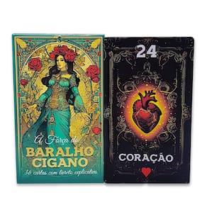 Força do Baralho Cigano Espiritual 36 Cartas Tarô c/ Manual