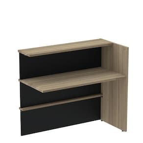 Balcao Atendimento Pe25 110X95x60 Naturale/Preto Pandin