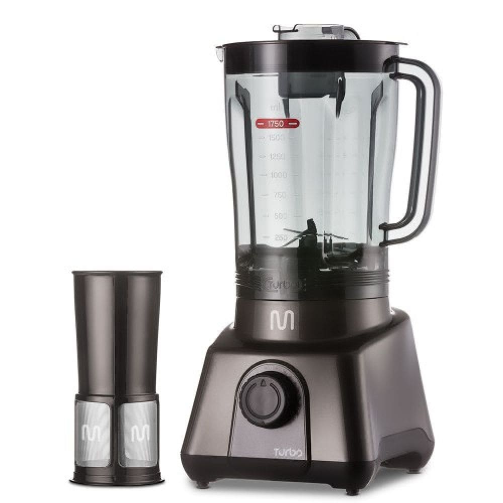Liquidificador Turbo Cinza Carbon 2,6L 8 Velocidades 1.100W 220V Multi Home - LQ1162