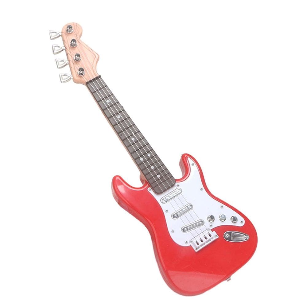 Guitarra infantil elétrica 4 cordas guitarra pequena para meninas